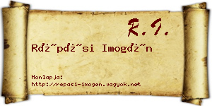 Répási Imogén névjegykártya